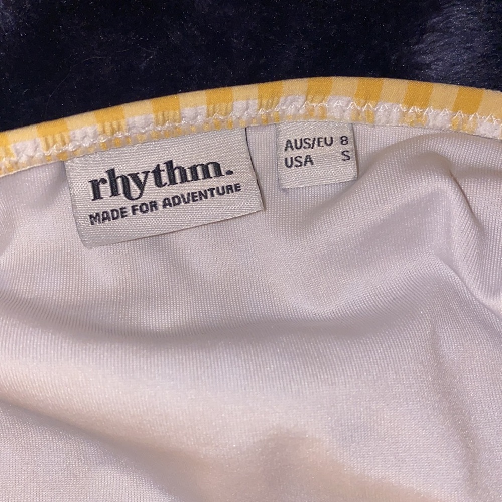 Rhythm white and yellow checkered bikini - Picture 3 of 4